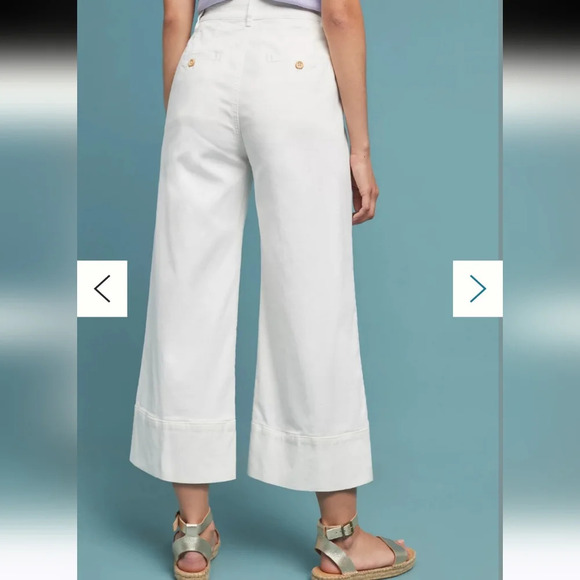 Anthropologie Pintuck Chino's SZ 2 - Picture 2 of 12